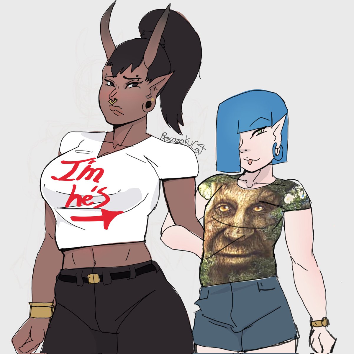 Geoastrocat's tweet photo. Cute couple's shirts idea!!!
-
#oc #ocmeme #animeart #demon #monstergirl #couplegoals #digitalart #comic #officehell #procreate #tree https://t.co/dgvmcSzMv9
