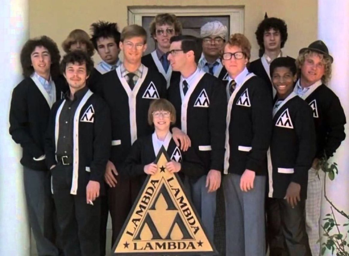 Super70sSports's tweet photo. 1984. The year the nerds finally had enough and decided to fight back. https://t.co/4moGth914G