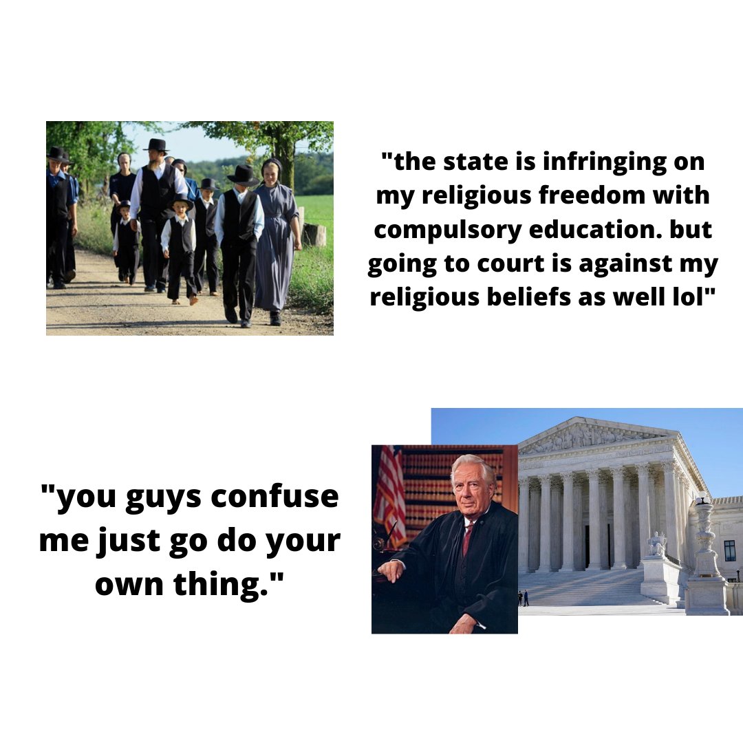 Simplified SCOTUS on Twitter "Wisconsin v. Yoder (1972) https//t.co