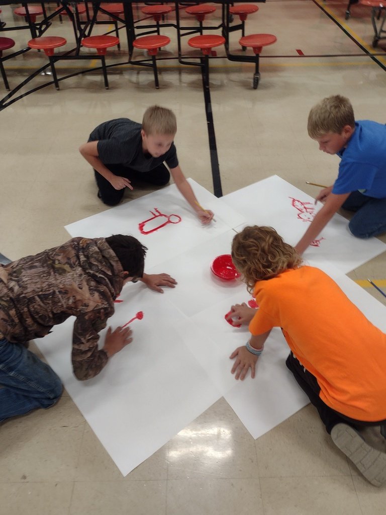 CR6Trojans's tweet photo. This week, 6th Grade World History students worked on leaving their own cave painting message behind. #WeAreCommunity #ACommunityCommittedToSuccess https://t.co/C7JTx5809h