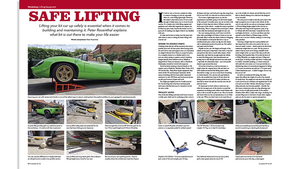 CKCMagazine's tweet photo. Every issue of Complete Kit Car features useful hands-on guidance. This month, Peter Rosenthal shows you how to safely lift cars, engines and other heavy hardware. The October issue is in the shops now, or available with free p&amp;p here – https://t.co/iyeKgYl90K

#BUILDdriveEnjoy https://t.co/RNtSpdp9E9