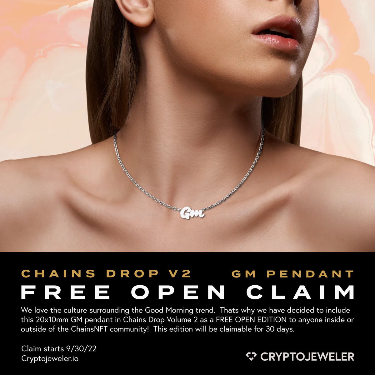CJChains's tweet photo. Free mint for anyone? 🫡

Who would you like to see mint their first @cryptojeweler piece tonight? https://t.co/CBDXR25cXB