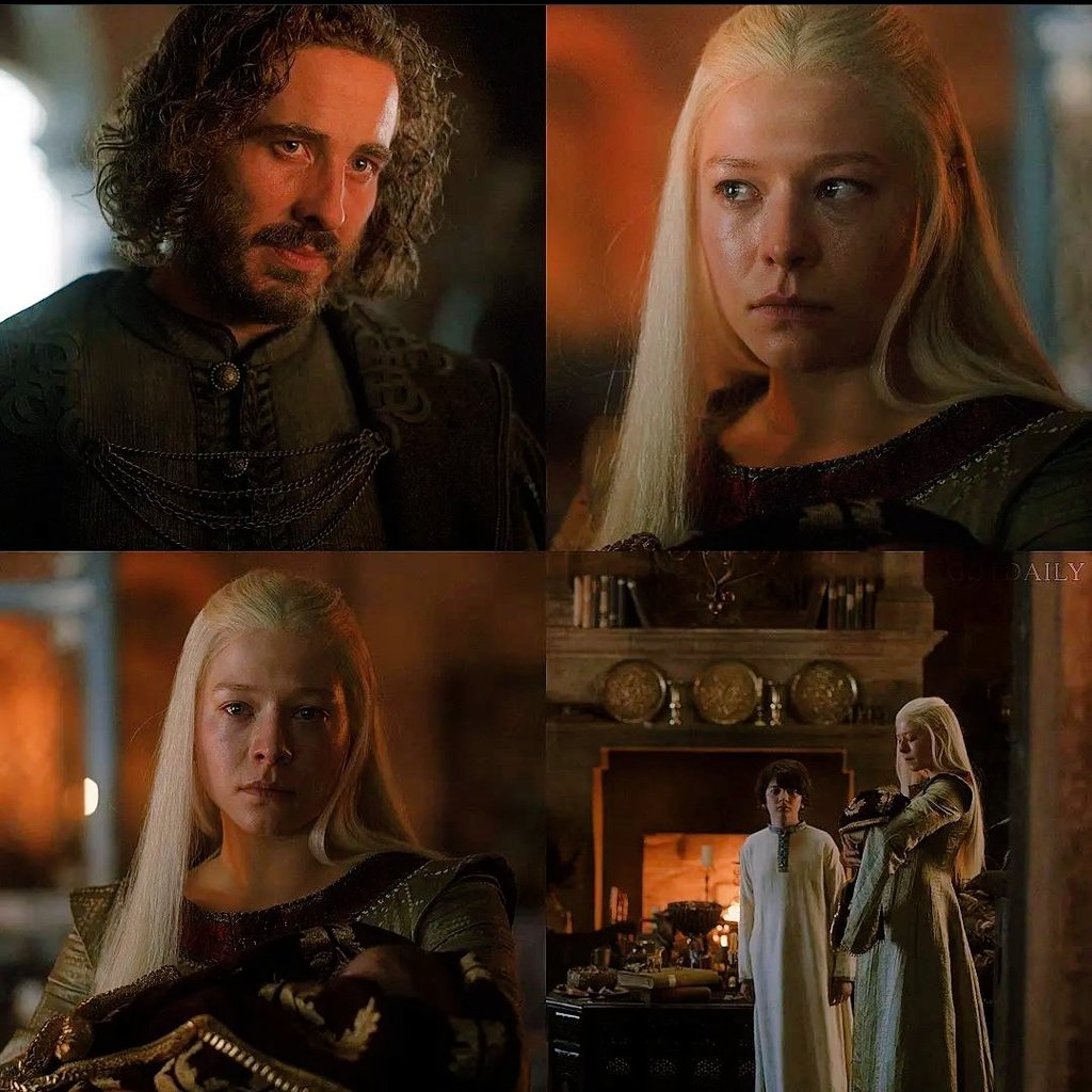 BlackPearlFay's tweet photo. For the reactions and comments saying Rhaenyra didn't love Harwin or She didn't suffer from his departure like they were nothing:
If you can't tell the love from their eyes then you're blind.
#serharwin #Breakbones #HOTD #RhaenyraTargaryen #HouseOfTheDragon #HouseOfTheDragonHBO https://t.co/fq1swRdYEc
