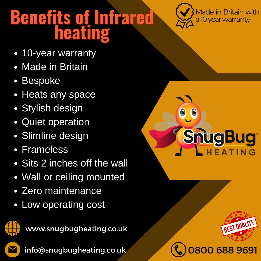 HeatingSnugbug's tweet photo. #infrared #heating #infraredheating #energybills #energyeffcient #ukbusiness #uknetworking #smarthome #energycrisis #heatingbills #costeffective #smallbusiness #promote #newbusiness #homeimprovement #renovation #homerenovation #interiordesign #newtworking #followsmallbusiness https://t.co/ssdR5LUdNY