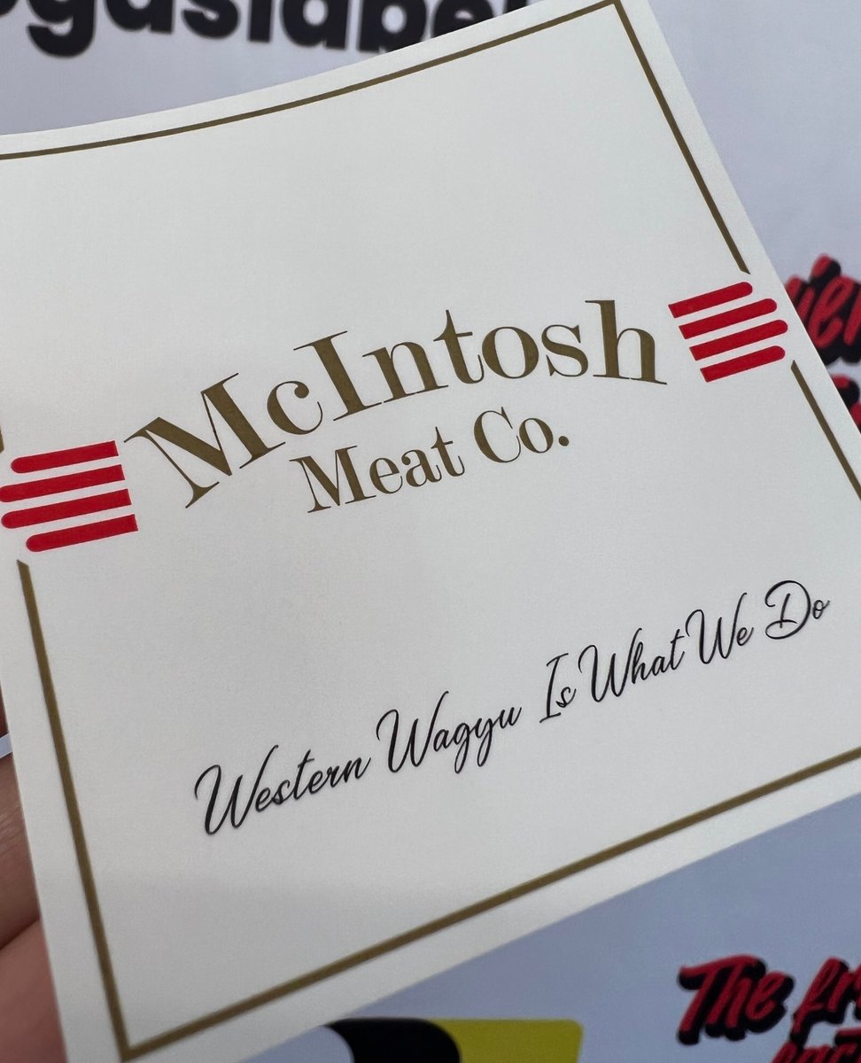 lasvegaslabels's tweet photo. Simple, Matte and Beautiful! 🥩🤩
#meatlabels #meat #company #western #lasvegas #whatwedo #howitsmade #mcintosh #custom #welovelabels #mattelabels #freezerlabels #beautiful #wagyullabels https://t.co/GArsLaSpTn