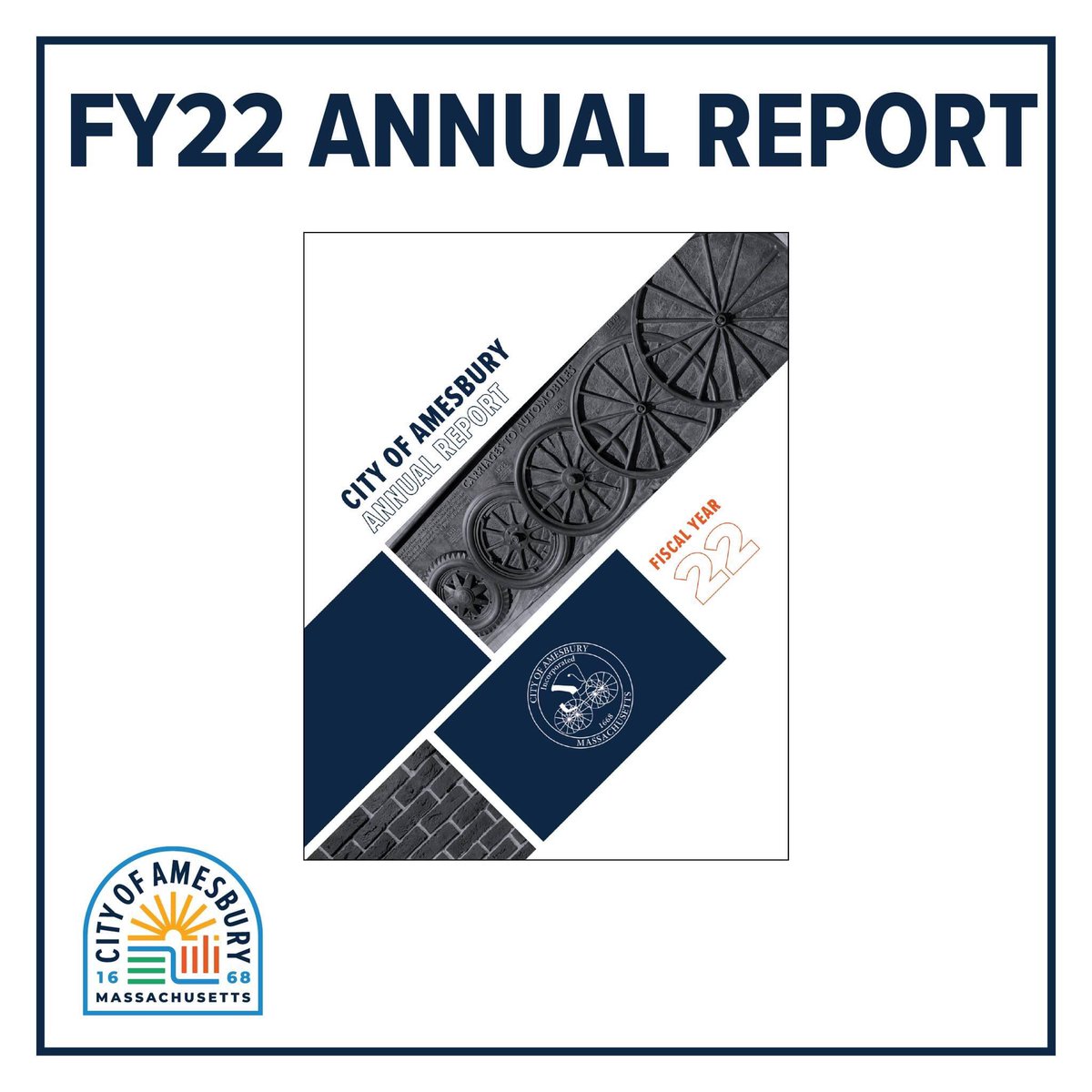 Our Fiscal Year 2022 Annual Report is now published. Please take a few minutes to learn about the work that's been done to serve Amesbury in the past fiscal year.

FY22 Annual Report
bit.ly/3y4g4rA