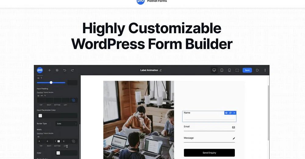 PANIhq's tweet image. Best WordPress is built by Piotnet Forms Builder
Piotnet Forms –Highly Customizable WordPress Form Builder
Link is in first comment
#PiotnetForms #SurveySparrow #JotForm #Typeform #GoogleForms #Paperform #Formsite
#Itd #saasItd #Buniesssoftware #softwaredeals #panideals #paniwork