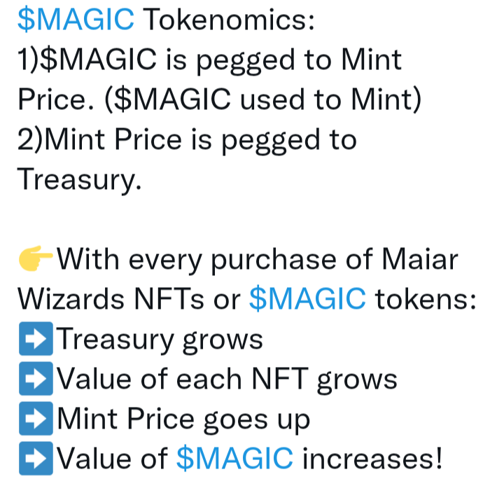 MaiarWizards's tweet photo. Maiar Wizards minting tomorrow, Saturday October 1st at 16:00 UTC!
https://t.co/2AQ1Yf10CV

You want us because of our Community Treasury, the $MAGIC token, our Team Engagement and Great Community!

#Elrond #EGLD #NFT https://t.co/hc8gbmuJMU