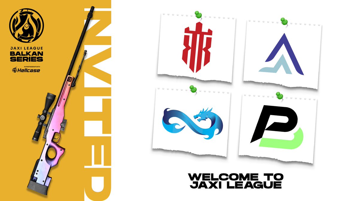 JaxiLeague's tweet photo. We continue the list of invited teams with the following names that you surely know: #BeyondPossible, #EternalFireAcademy, #KTRL and #Aloha.
#jaxileague #balkanedition #hellcase #csgo https://t.co/W5V7LduZvm