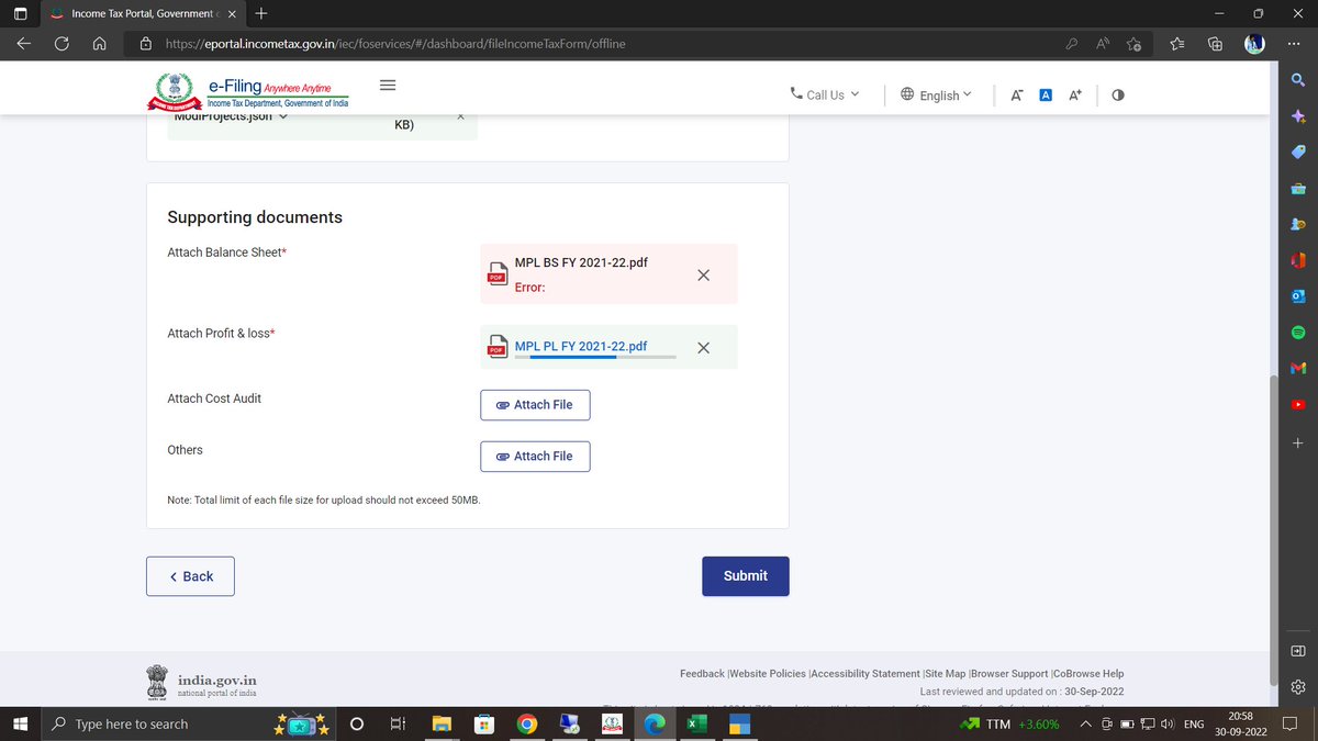 caharshagarwal_'s tweet photo. @IncomeTaxIndia The Income Tax ePortal has been unresponsive for hours.. unable to sign through DSC, now unable to upload Attachments.. https://t.co/bgPd9DNZE1