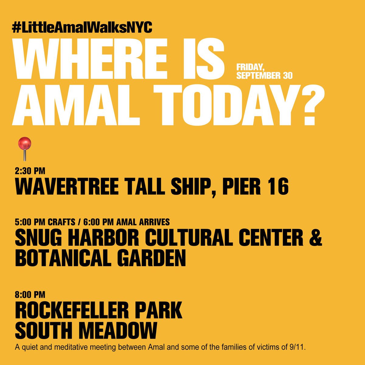 Here’s where you can find #LittleAmal today!