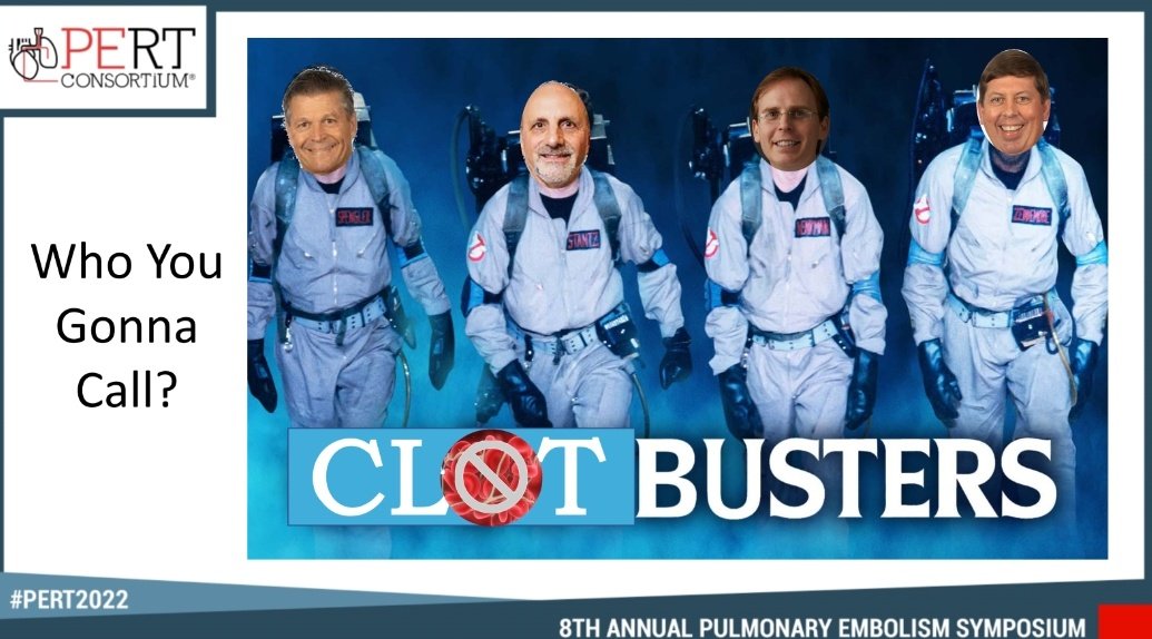 j0m00re1's tweet photo. ๐ต Who you gonna call? CLOTBUSTERS!
Love to see that we all identify as Clotbusters!๐๐ฉธ๐ซ๐ซ #clotwarrior @aburnett_PharmD @PERTConsortium #PERT2022 #PE #DVT #PERTtrainee #clotbusters #PERT https://t.co/ZW9GCXAn4g