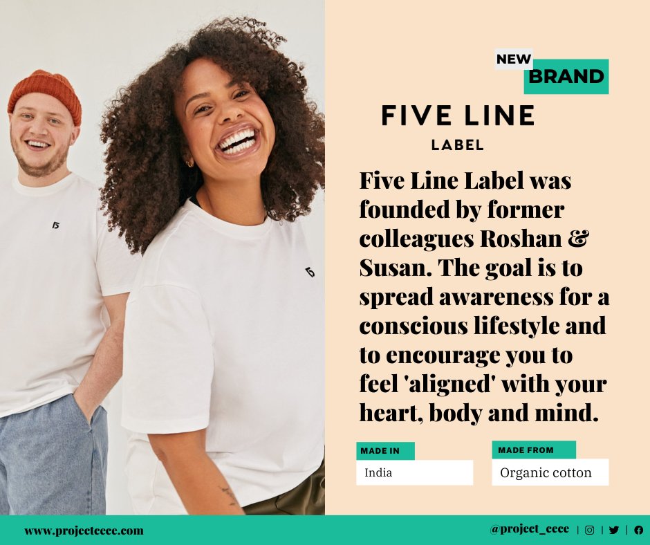 Project_Cece's tweet image. Five Line Label's unisex items are produced in Portugal and made from GOTS certified organic cotton.

cece.eco/ebpBc

#sustainablefashion #basicshirts #madeinportugal