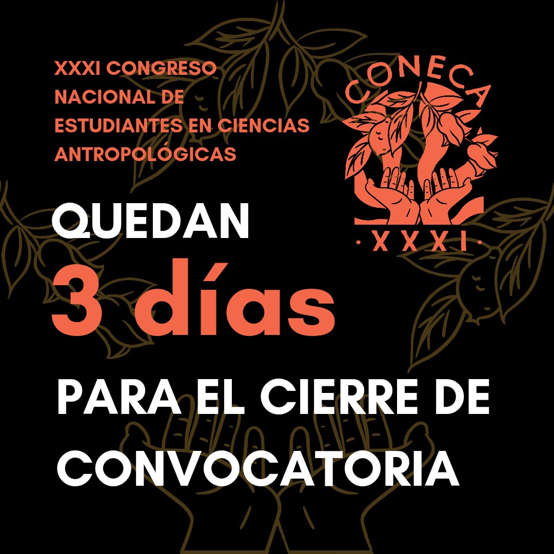 reneca_mx's tweet photo. ¿Ya enviaste tu resumen de propuesta para el XXXI CONECA?
¡Solo queda hasta el lunes 3 de octubre!

Visita nuestra página para conocer la convocatoria completa: https://t.co/2LDH6WyZRO

#coneca #reneca #antropología #arqueologia #lingüística #anthropology #archaeology https://t.co/3jIMInNU1q