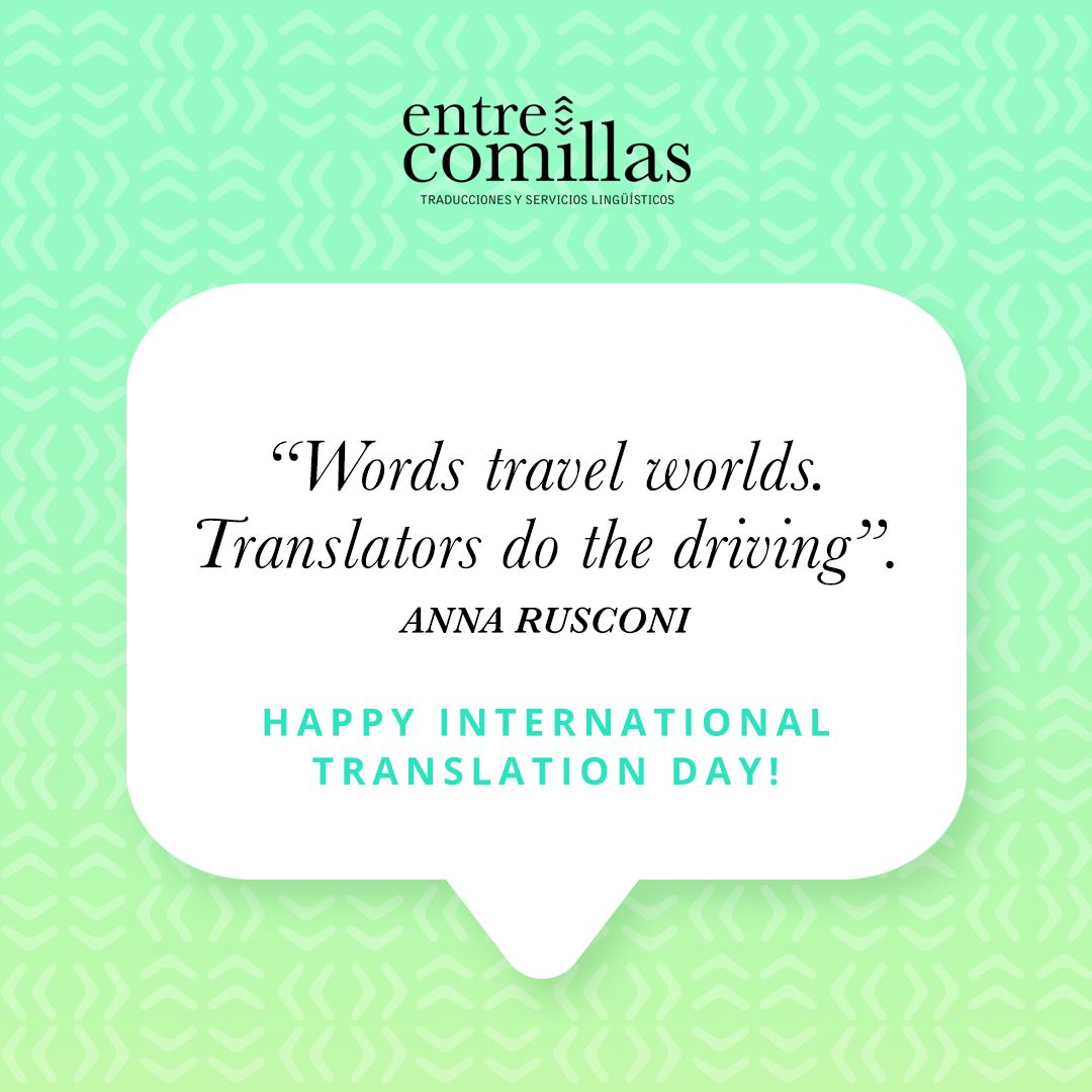 entrecomillasbc's tweet photo. Hoy celebramos el Día Internacional de la Traducción en honor a quienes nos dedicamos a romper barreras lingüísticas para acercar fronteras y conectar a las personas. ¡Feliz día, colegas! 🥳 https://t.co/ySnB3XUICW
