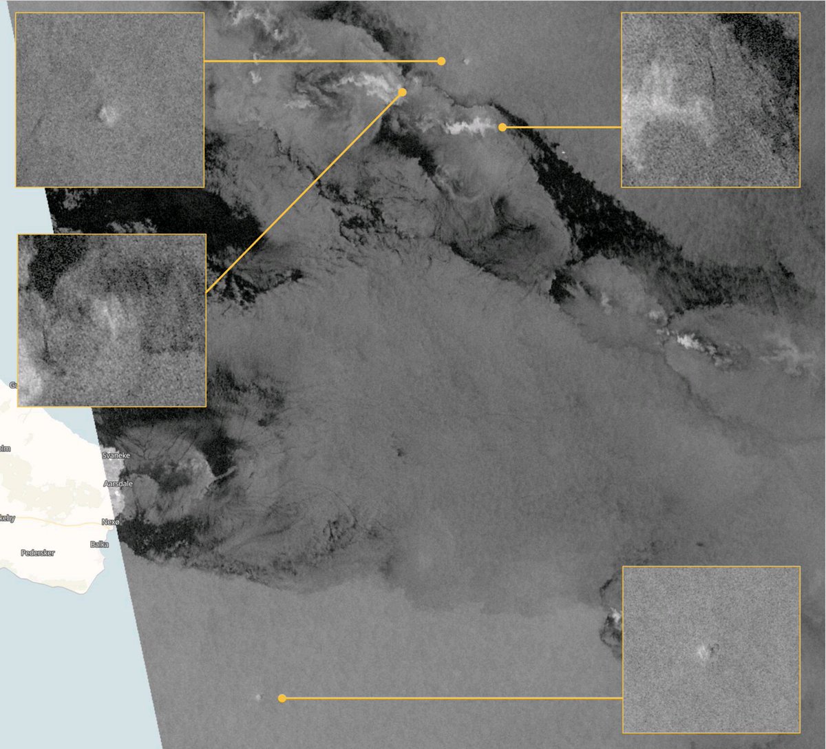 EosOrbital's tweet photo. 3 confirmed (and one potential) gas leaks in #nordstream pipeline were observed yesterday by @EosOrbital and @iiama_upv teams, while analyzing @esa #Sentinel1 data.

@UNEP @javieroger23 @itziraloi @JuanPeaIbaez2 
#oilandgas #EO4GOOD #Pipeline #Satellite https://t.co/e761fu56l7