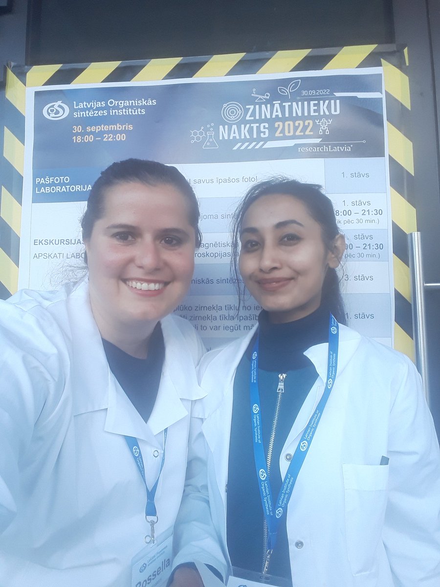 ross_castagna's tweet photo. Researchers' Night 2022...
Here we are ๐๐ฉโ๐ฌ๐ฉโ๐ฌ
@osi_lv
#BioDrug
#PhOAMS_project
#WomenInScience https://t.co/b76inP5ztD
