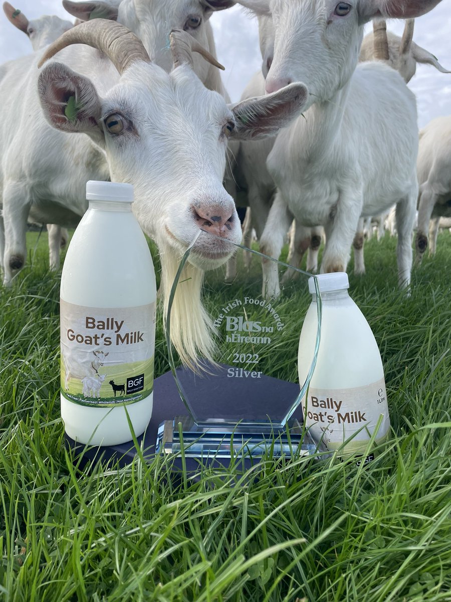 The ladies are delighted with their <a href="/BlasNahEireann/">Blas na hÉireann</a>  award 2022
#FarmFresh #GoatsMilk