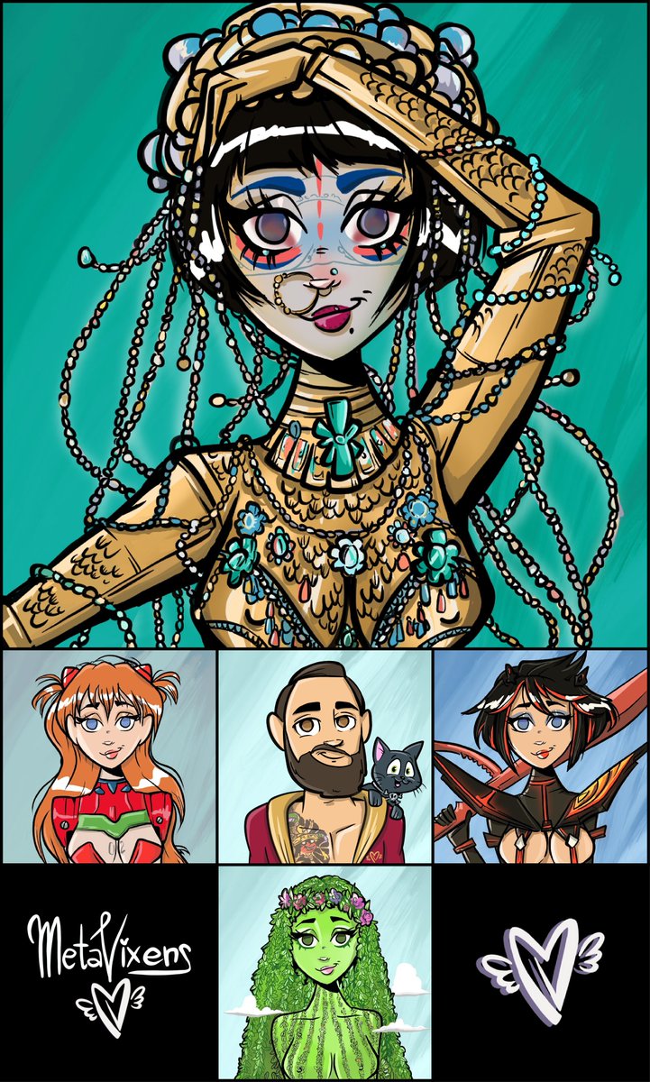 Presenting the 4 HorseWOMEN 🙏💯🔥

I am super excited about my 4th custom <a href="/MetaVixensNFT/">MetaVixens 💎💜</a> 

Congrats to <a href="/theinkedminkNFT/">Ana 💎💜</a> on her continued success &amp; grab a Vixen before they moon!
#NFTCommunity #PolygonNFT #OpenSeaNFT  #PapaJake #ALPHAs #MetaVixen
