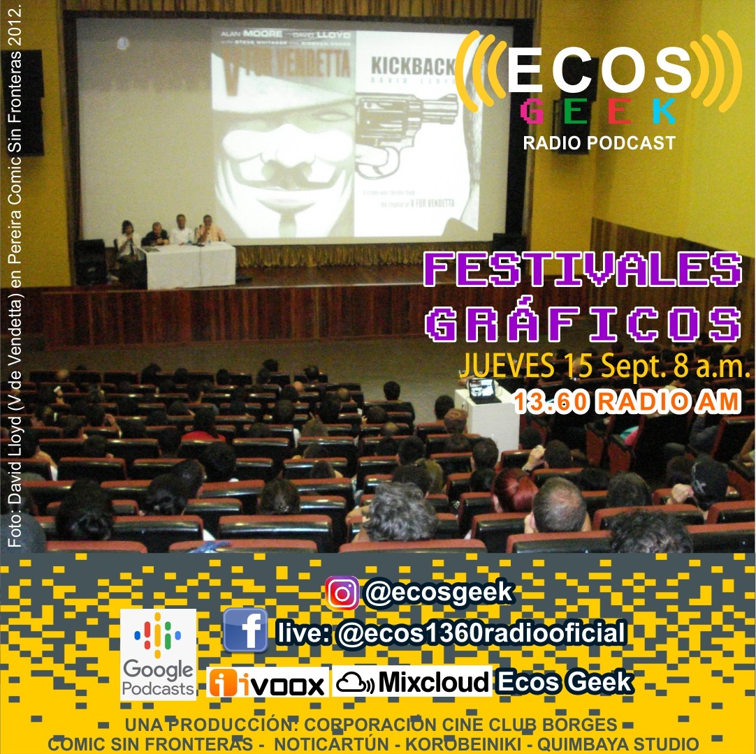Triana_cartoon's tweet photo. ECOS #GEEK 81-T4 prog. radial Comicsinfronteras &amp;
@Noticartuncol tema festivales gráficos nacionales🇨🇴 https://t.co/3RzEDdyDly #geek #radioam #podcastenespanol #radio #pereira #artistacolombiano #culturaencolombia #festivalesdecultura #caricaturistas #ilustracioncolombia https://t.co/jH3e9sakhl