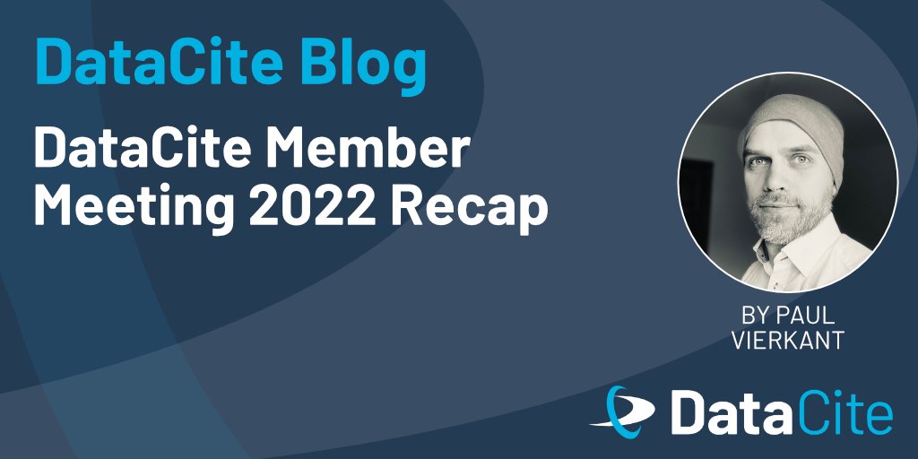 DataCite's tweet photo. “Seeing the people behind the email addresses & hearing a bit of the big picture as well as the detail & demo.”
That's the best summary of the DataCite Member Meeting 2022.💙
More info, recordings & slides in @PaulVierkant's latest blog post👇
https://t.co/ow5DeBsg3b
#DataCite22 https://t.co/niyYCQHsNA