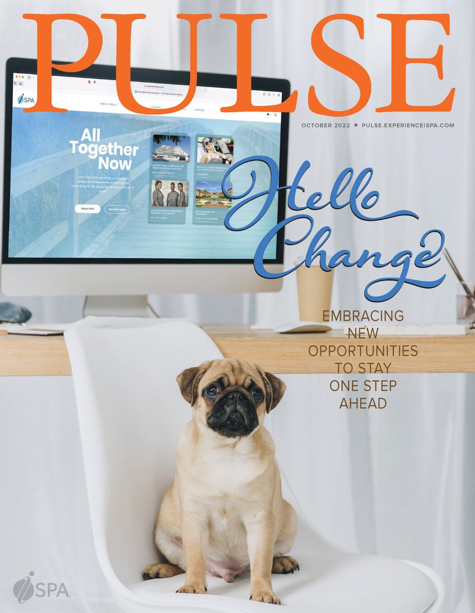 With the new season comes the newest issue of Pulse magazine. Explore the October issue at pulse.experienceispa.com as we welcome change and embrace new opportunities.
