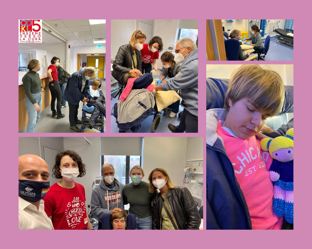 ITA_CDKL5_IVLC's tweet photo. A Dublino,@BianchisLab @UlyssesNeuro,Giulia con mamma Martina e papà Riccardo per un prelievo di sangue che verrà utilizzato per lo studio Biomarker di Bianchi's Lab e @louloufoundation.Grazie al Prof.Bianchi @mb470102,@Carol_DePa Roxanne e Mary.#cdkl5 #cdkl5insiemeversolacura https://t.co/cN2TaNjLyG