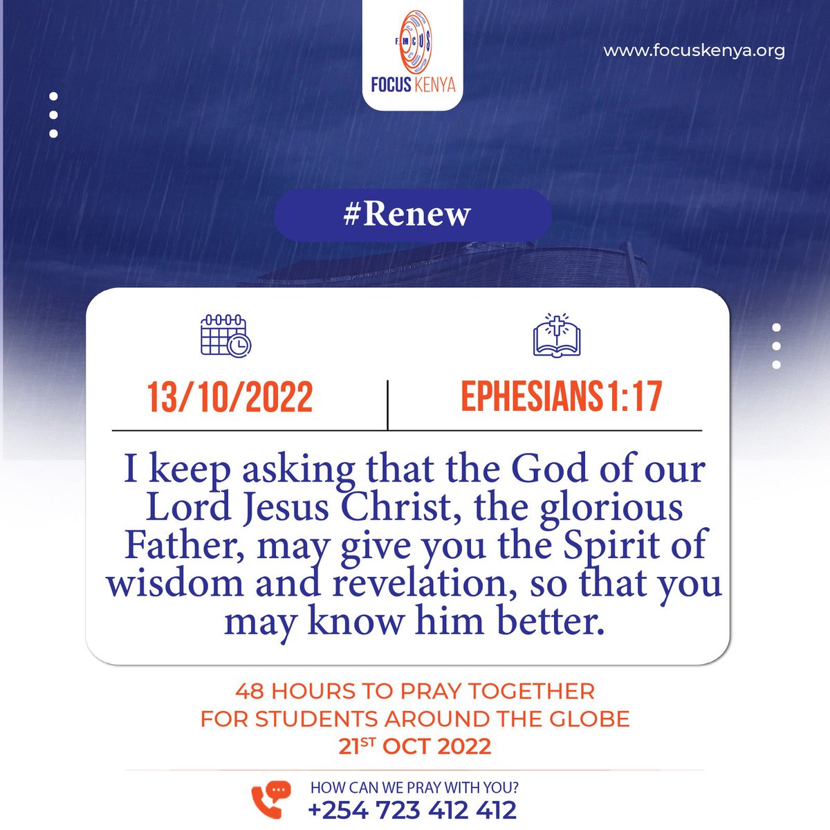 focuskenya's tweet photo. #RENEW
8 days to #IFESWSD https://t.co/v8tU1kIIho