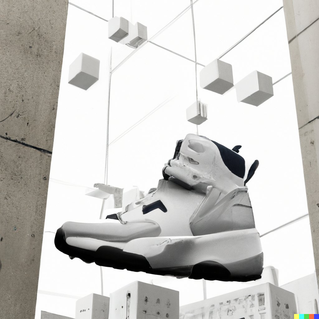 I just created a brutalist Nike Air Jordan concept sneaker