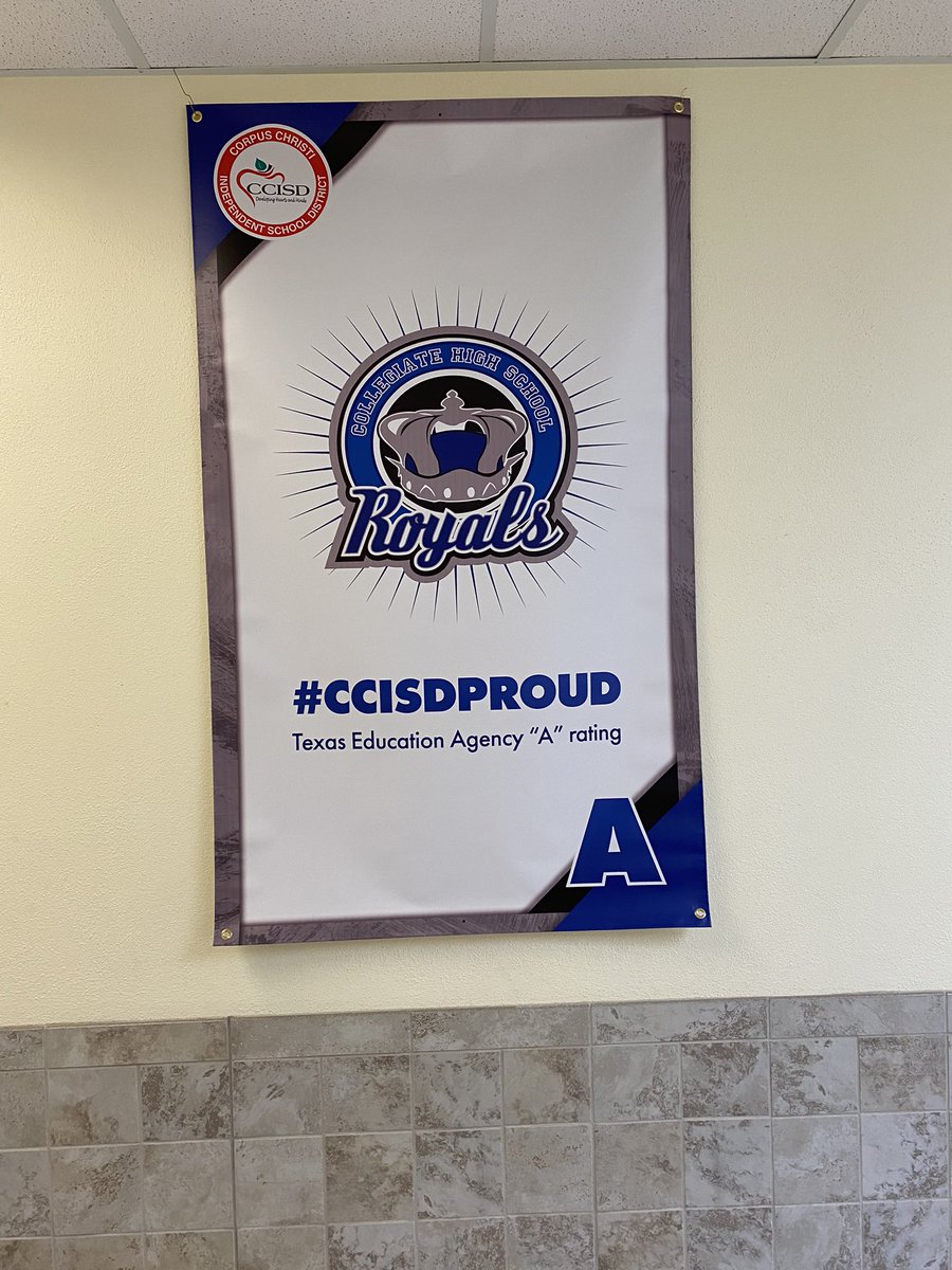 #ccisd Proud. Check out our new hallway banner 😎