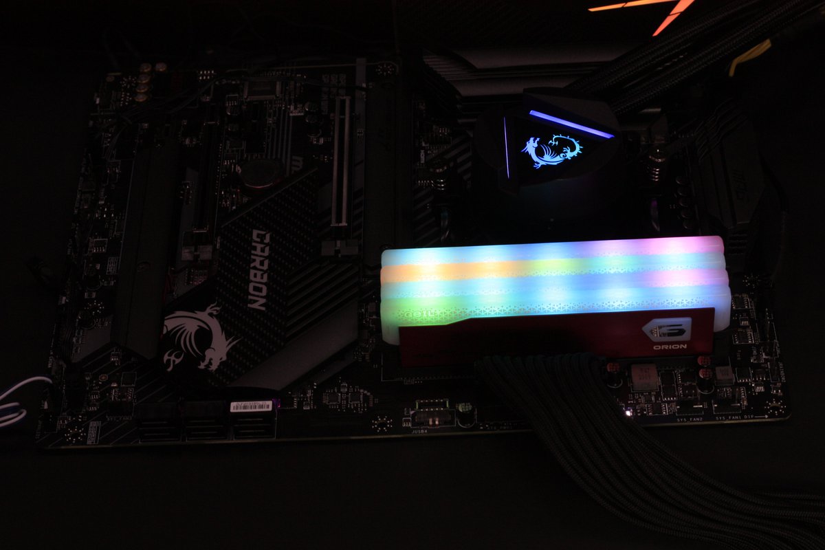 GeILMemory's tweet photo. Give your build a stunning look using GeIL ORION RGB memory while allowing for zero mechanical interference with most cases and coolers for ultimate compatibility.
#GeILMemory #Memory #ORION #GeILOrion #RAM #computermemory #Ryzen #geek #gamingpc #gamingpcupgrade #PCHardware https://t.co/AHA3rpxge3