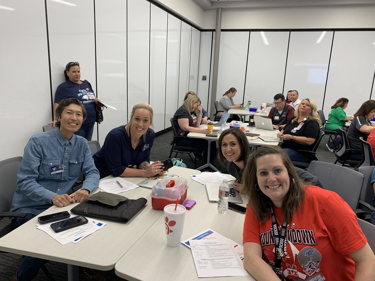 We may be battling at the Mound Showdown tonight on the field, but it’s always an awesome time collaborating in training with my fellow APs that serve kids in the “Mound Town!” <a href="/MHS9th/">MHS 9th Grade Campus</a> <a href="/taryn_burton/">Taryn Burton</a> <a href="/Marcus_HS/">Marcus High School</a>