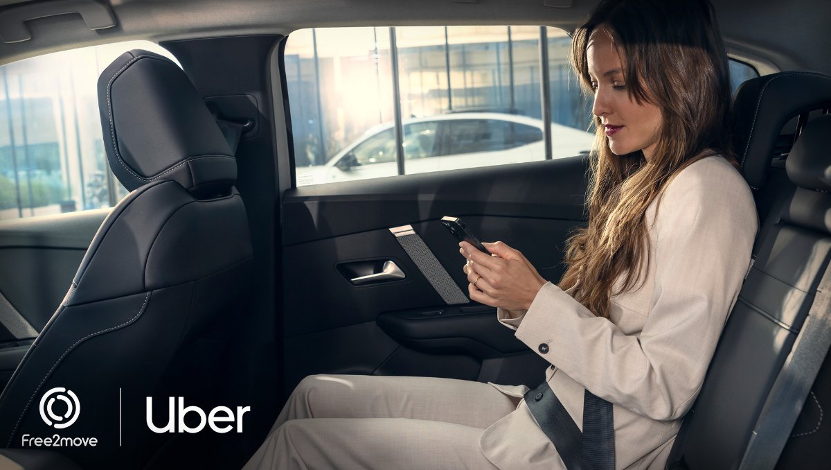 Stellantis's tweet photo. #Stellantis’ @Free2Move, a leader in #mobility solutions, is supporting @UberFR in its ambition to convert 50% of the vehicles on the platform into #EVs by 2025. Here’s all about the partnership to fast-track the transition towards #electrification: https://t.co/LWjRLqtnRW https://t.co/O1QMN9EJlS