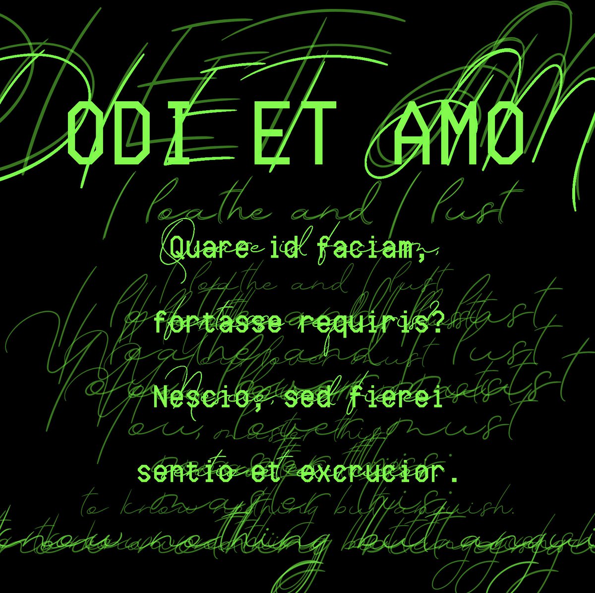 I wouldn't be here without #HicetNunc, &amp; neither would <a href="/theVERSEverse/">theVERSEverse</a> or <a href="/InWarhol/">The Tickle - #94 ft. Beets & Bay Backner</a> or many other projects that have been so energized by this community. Just minted my contribution to #HENreunion, an interactive translation from Ancient Latin into JavaScript and my modern tongue.