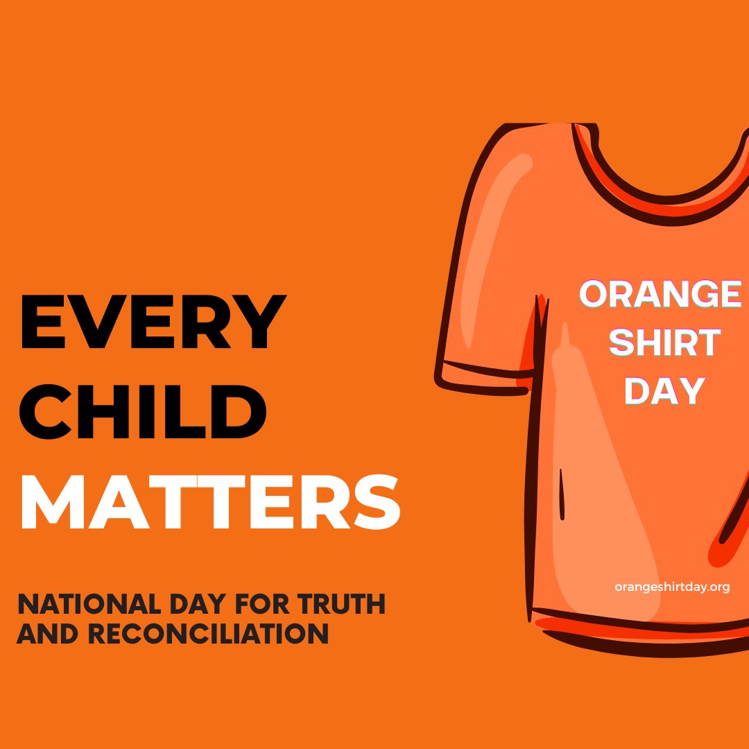 BCFCCA's tweet photo. Today on the National Day for Truth and Reconciliation, we honour and remember all of the Residential School survivors and those who didn't make it home. We recognize that #EveryChildMatters. ⠀
⠀
To learn more about #orangeshirtday, please visit https://t.co/naR7eDFMK4.⠀ https://t.co/9MyG43fxxo