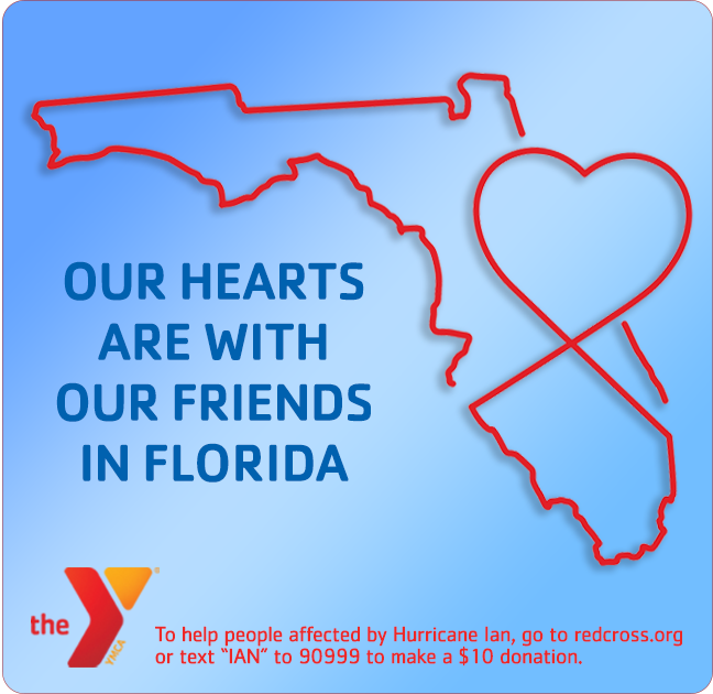 YMCAWichita's tweet photo. Sending our love and prayers to our Y family in Florida and all residents impacted by #HurricaneIan.
Find out how you can help at https://t.co/xs9LVScDqv. Text "IAN" to 90999 to make a $10 donation to American Red Cross.
#prayforflorida #StayStrongFlorida #Florida https://t.co/HqQz0I16k5