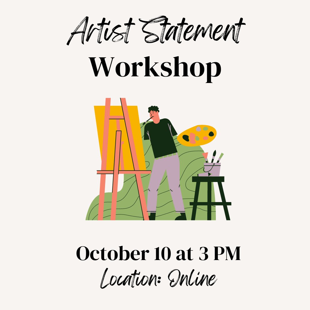 VCUWritingCtr's tweet photo. This week in our Writing Center workshops: 

-Artist Statement on Monday, Oct 10 at 3 pm
-Personal Statement on Tuesday, Oct 11 at 1 pm
-Structuring Your Writing for Your Audience on Friday, Oct 14 at 4 pm.

#vcu #virginiacommonwealthuniversity
#vcuwritingcenter #vcuwritestuff https://t.co/jU5PXeCq4j