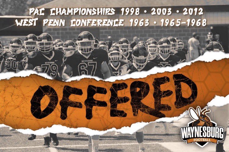 I am extremely blessed to receive my 2nd offer from Waynesburg University🙏🏼 @iamROADCLOSED @CoachNelson23 @WU_SWARM