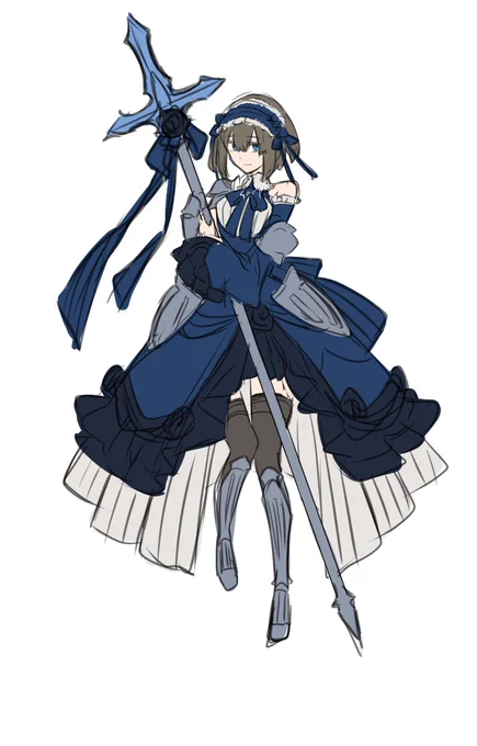 9月キャラデザ/自作のアナログお題箱を使って描いたら性癖全開に… #創作 #今月描いた絵を晒そう 