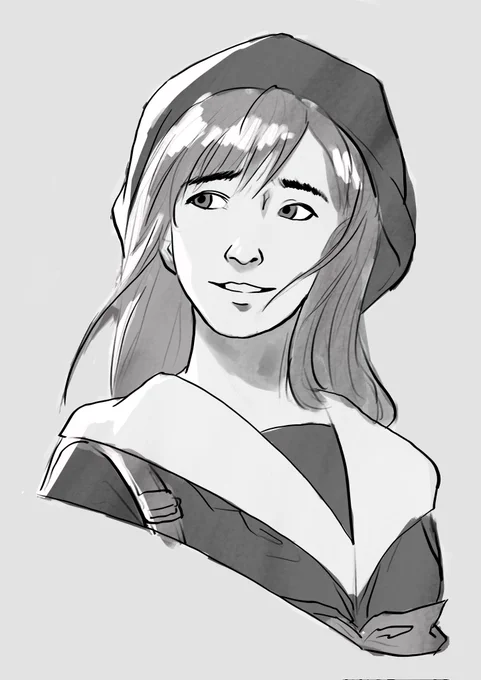 Quick procreate sketching before sleeping still getting the hang of it 