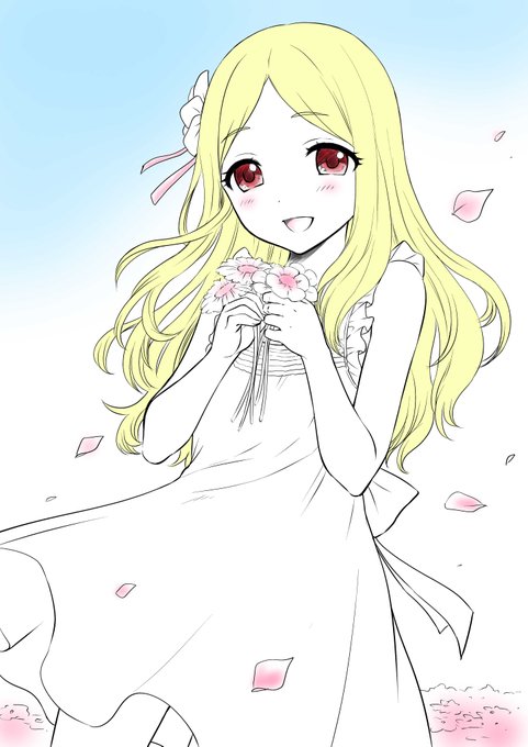  ひじりちゃんという子で、先日のアイドルマスター総選挙で声が入ることが決定したアイドルです!以前リクエストで描いた「望月聖(もちづき ひじり)ちゃん」です 