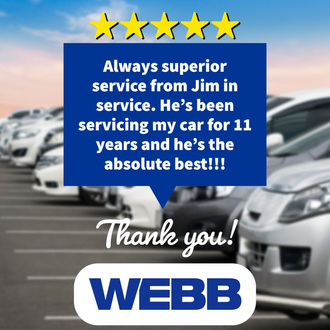 WebbAutoGroup's tweet photo. Thank you for the amazing review!!!⭐ ⭐ ⭐ ⭐ ⭐ #5starFriday #Thankyou https://t.co/8OkIwLH1pO
