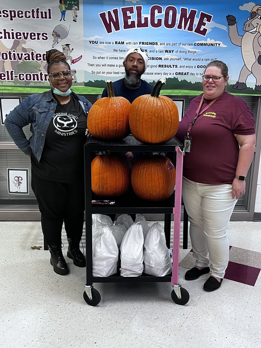 McguinnLeslie's tweet photo. I put the call out earlier this week for a special project where we need pumpkins. Our partners are not disappointing. Still working to get 20 more, but I know our partners will come through. Thank you to @MosbyMemorial &amp; Speaking Spirits Ministry for supporting @1RatcliffeES https://t.co/T3T4zGyAIr
