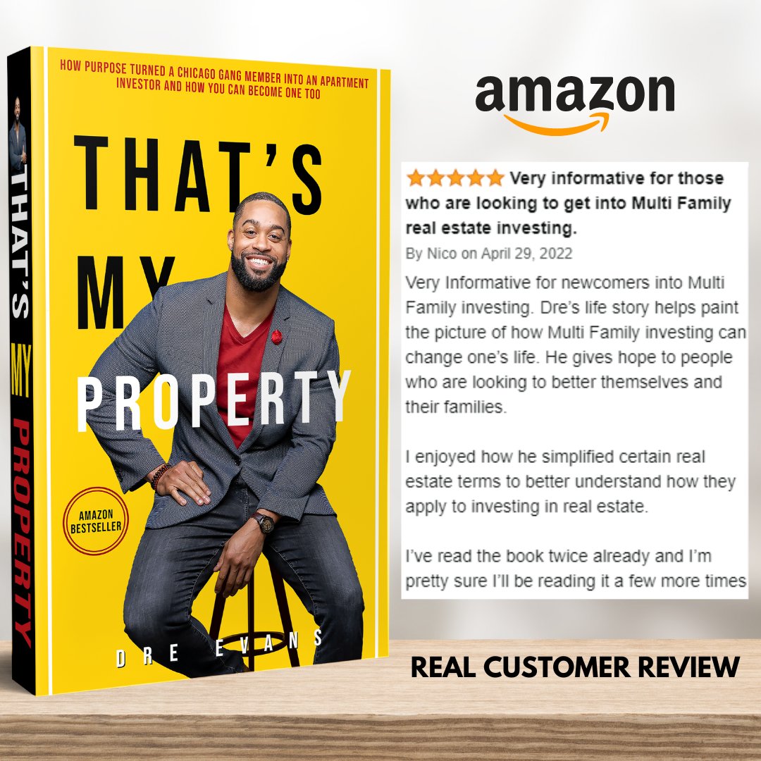 drmultifamily's tweet photo. Sharing with you one of the That's My Property book reviews from a legit reader. Thankful for this kind of praise!
#multifamily #realestate #multifamilyrealestate #financialfreedom #thatsmyproperty #finacialliteracy #financebook #realestatebook #customerreviews #amazonreviews https://t.co/1cFnkbmtlR