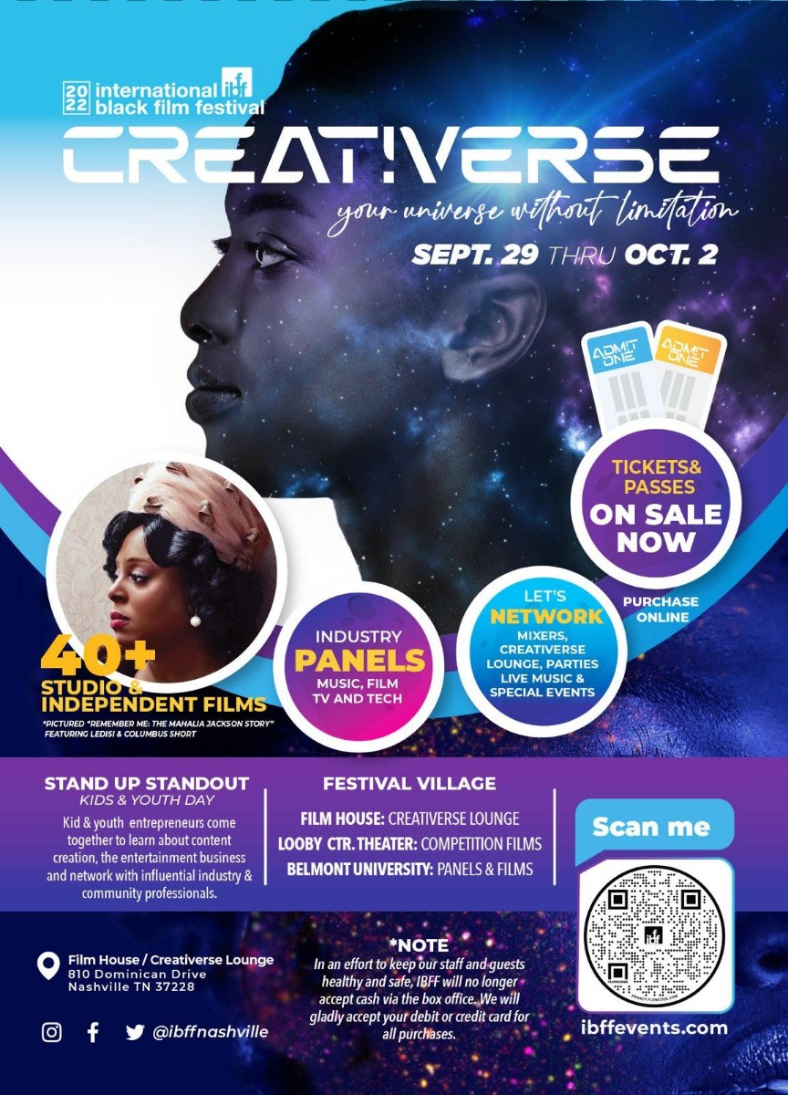 tnentertains's tweet photo. The International Black Film Festival is going on THIS WEEKEND! π₯ π
Film screenings, industry panels, networking events, and more.
See the screening schedule and get tickets @ibffnashville.
#ibff2022 #internationalblackfilmfestival #CreateTN https://t.co/Mra5diYjI4