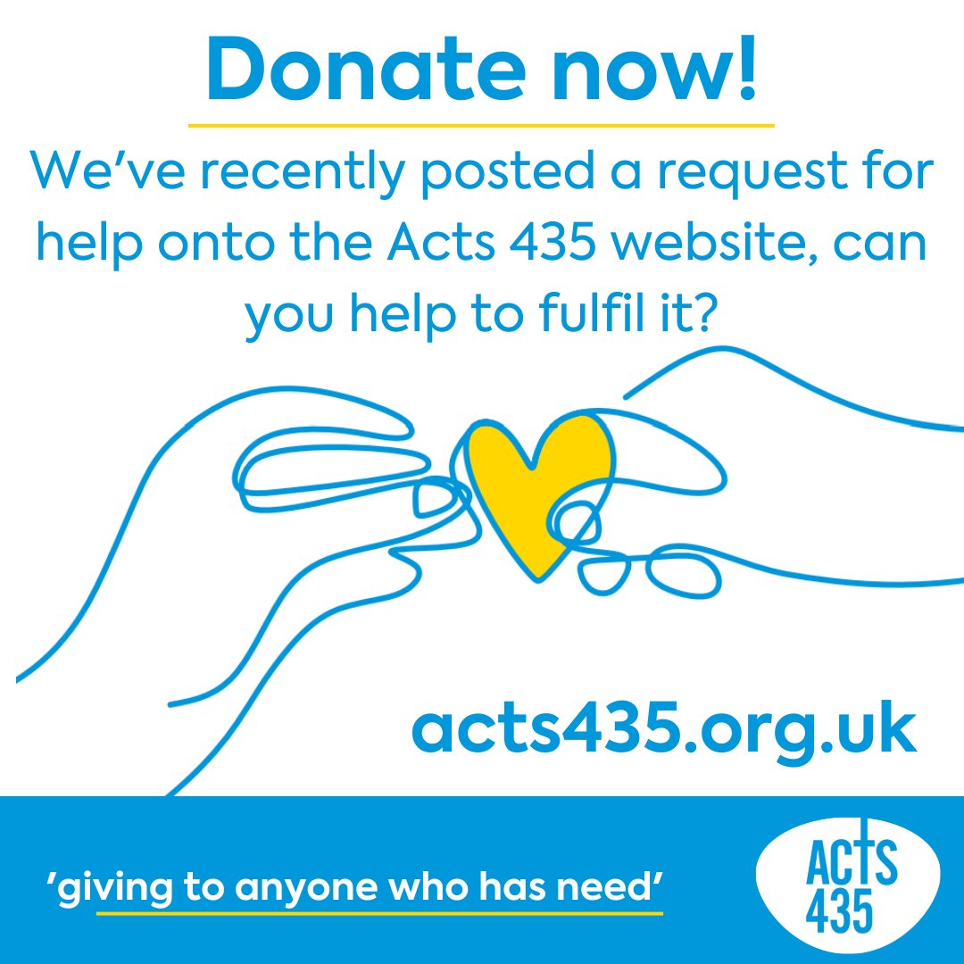 #ACTSAfternoon

Our client was deserted by her husband last year, following a history of abuse. She has asked for help to clothe her 3 growing children.

Please help towards the £150 target via the link ⬇️

acts435.org.uk/needs/R41547/