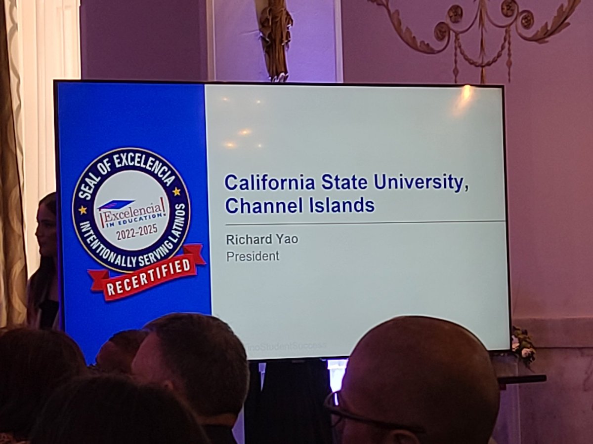 President, Richard Yao, accepts the Re-certification for Seal of Excelencia.