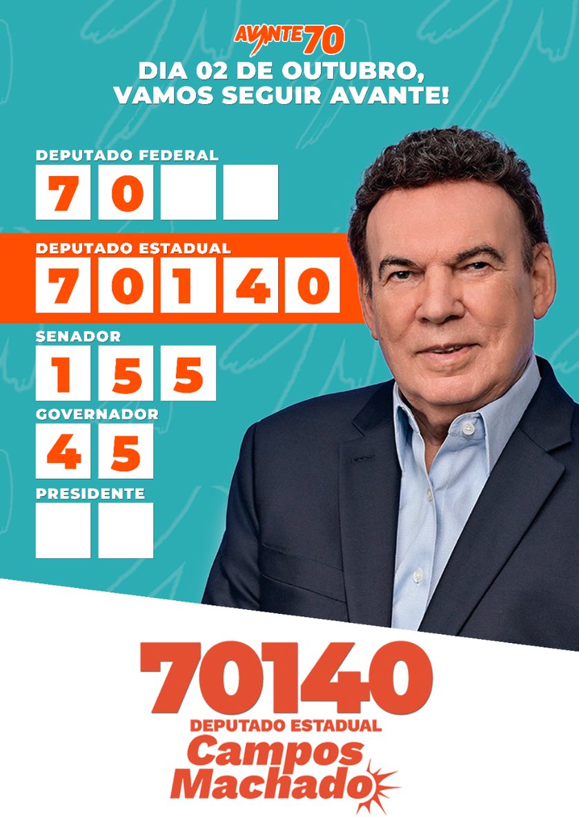 campos_machado's tweet photo. Peço que Vocês continuem me apoiando na luta por um Estado de SP forte e com justiça social. No próximo domingo, peço o seu voto. Leve a colinha preenchida com os números de seus candidatos. Facilita na hora de votar e é permitido pela legislação.
#AvanteSP #SPPraFrente https://t.co/Mb31YGot3y