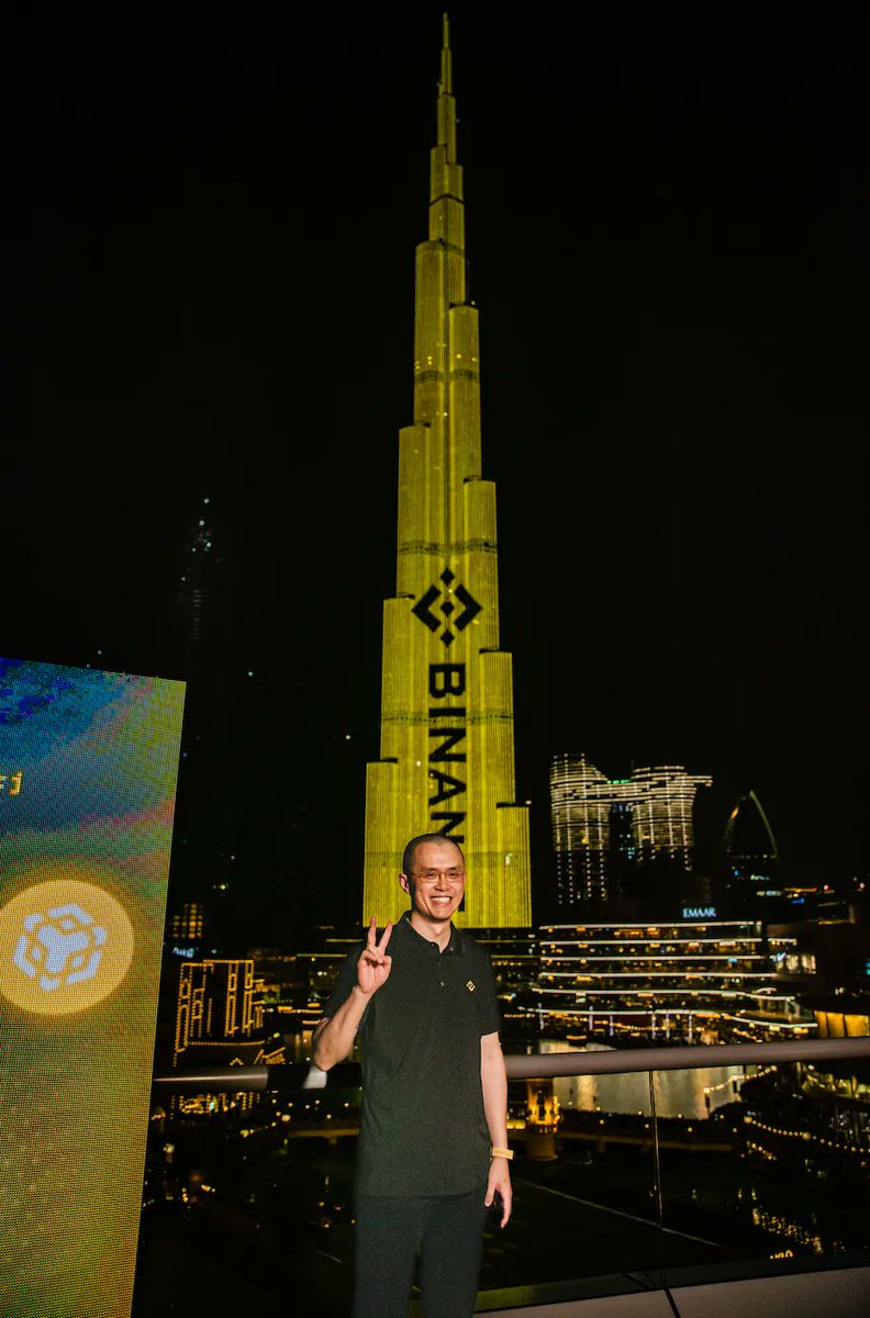 binance's tweet photo. #BinanceAtTheBurj was certainly an experience to remember.

I looked just as happy as @cz_binance when I saw it. https://t.co/NlvjfAbXP2