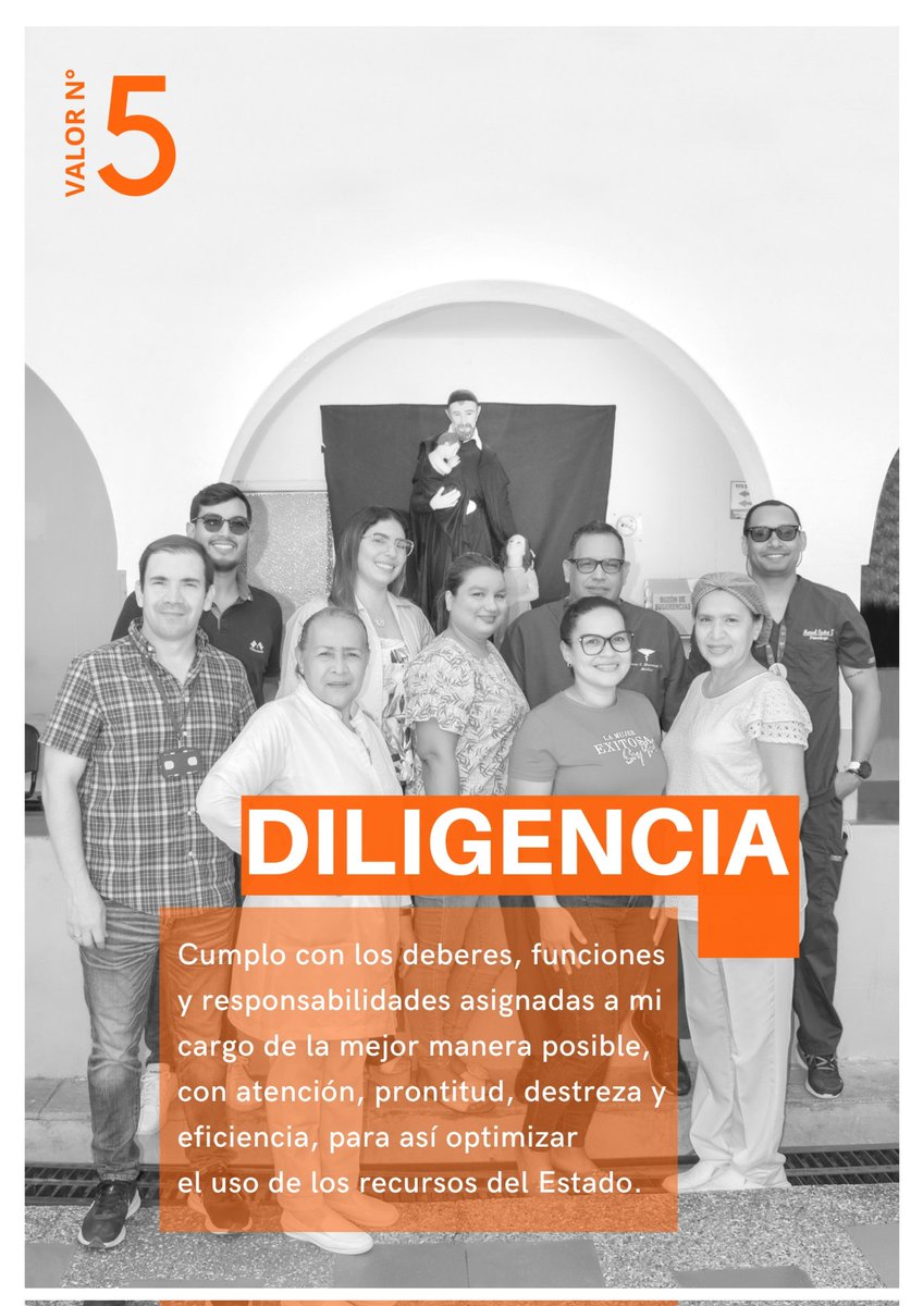 hospital_svpaul's tweet photo. #valor5 #DILIGENCIA Cumplo con los deberes,  funciones y responsabilidades asignadas a mi cargo de la mejor manera posible, con atención, prontitud, destreza y eficiencia, para así optimizar el uso de los recursos del estado.
#semanacalidad #seguridadysaludeneltrabajo https://t.co/keF32U1U9C